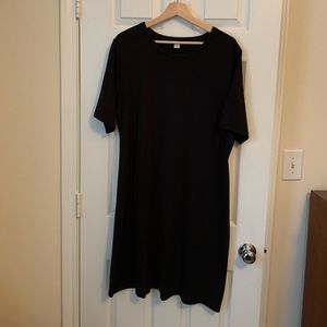 Old Navy, t-shirt shift dress, black, XXL